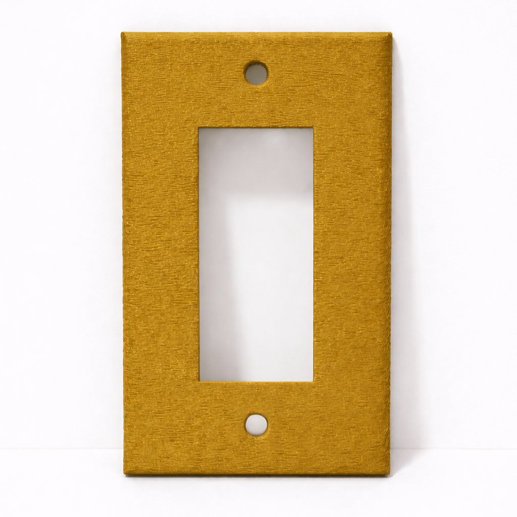 Plaque d'interrupteur avec un fini ondulé